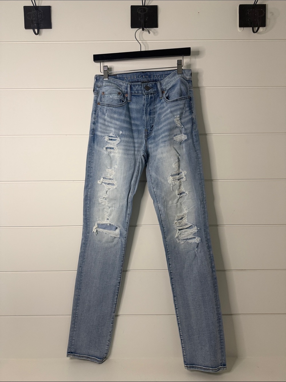 American Eagle ripped skinny jeans
